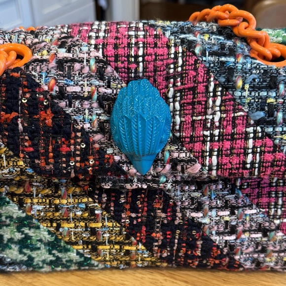 Kurt Geiger London Kensington X Tweed Shoulder Bag - Picture 2 of 14